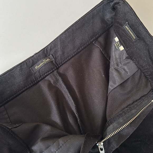 Massimo Dutti black velvet trousers - Picture 6 of 14